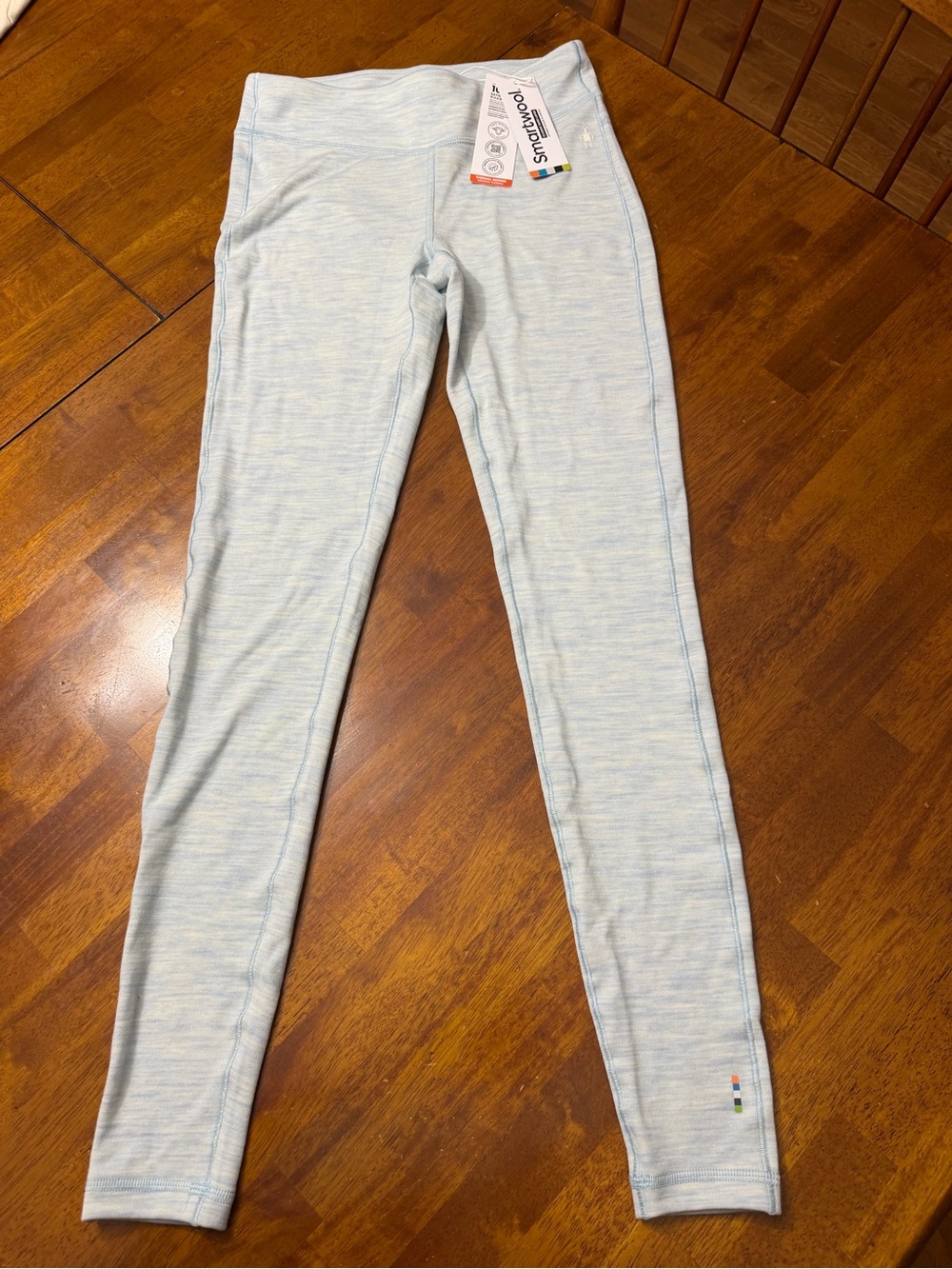 Brand New SMARTWOOL Women’s Size Small Merino Wool Thermal Bottom Light Blue